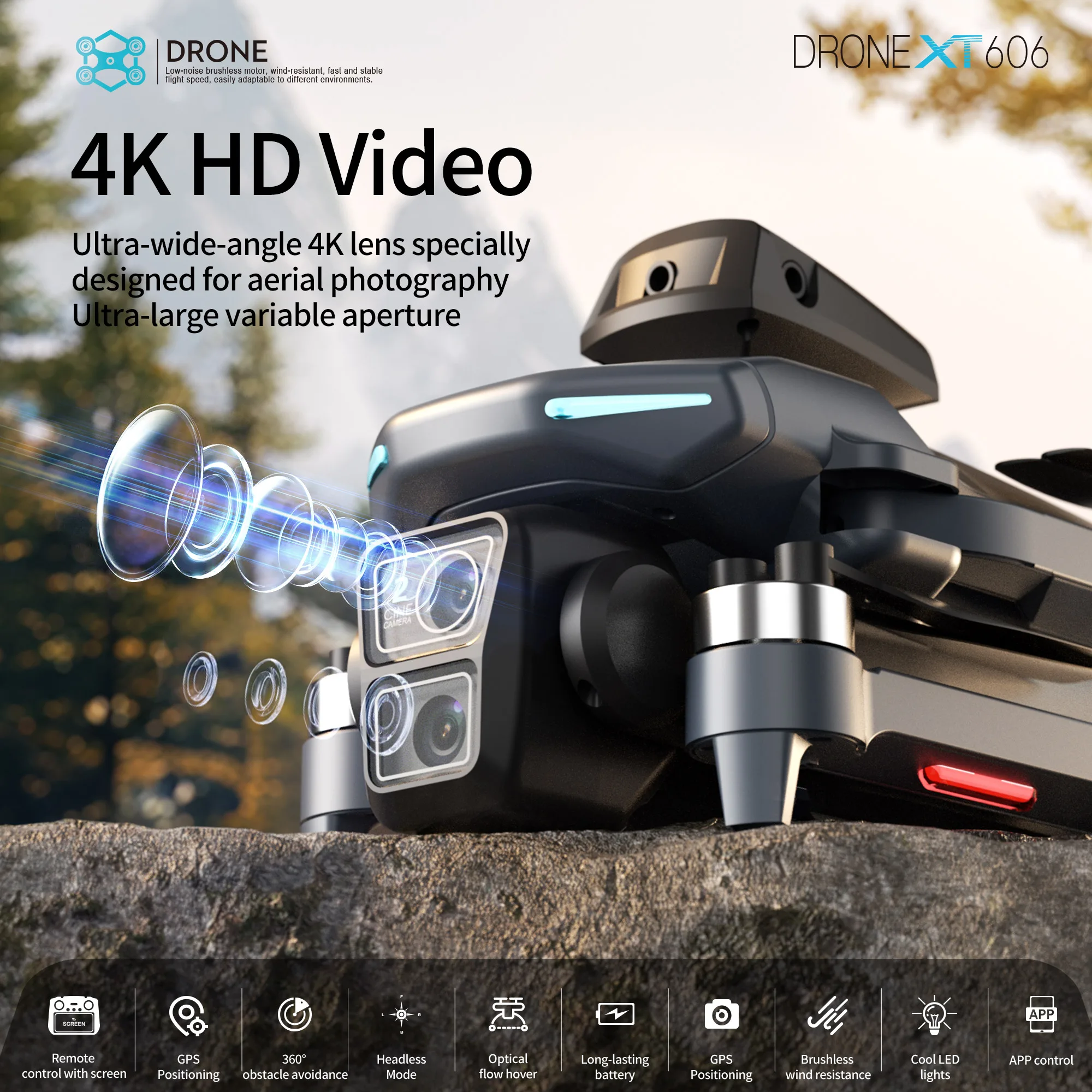 Original XT606 MAX GPS Drone 4 - Drone Mapping recension och pris